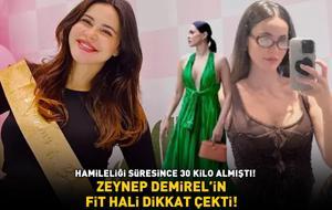 Hamilelikte 30 kilo almıştı! Volkan Demir'in güzeller güzeli eşi Zeynep Demirel fit hali ile dikkat çekti