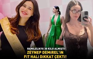 Hamilelikte 30 kilo almıştı! Volkan Demir'in güzeller güzeli eşi Zeynep Demirel fit hali ile dikkat çekti