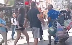 İzmir'de skandal görüntüler: İki kız, temizlik görevlisini vahşice darp etti | Tutuklandılar