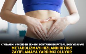 C VİTAMİNİ YÖNÜNDEN ZENGİN! Dünyanın en yararlı meyve suyu: 'Metabolizma hızını 2 katına çıkarıyor, zayıflamaya yardımcı oluyor!'