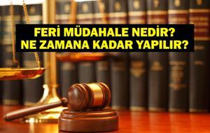 FERİ MÜDAHALE NEDİR? Feri Müdahale Ne Zamana Kadar Yapılır? Feri Müdahilin Yetkileri Neler?