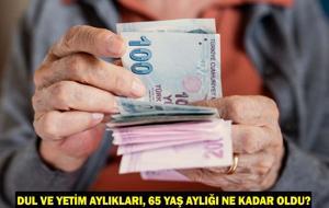 DUL VE YETİM AYLIKLARI, 65 YAŞ AYLIĞI NE KADAR OLDU? 2025 Temmuz ayı zamlı dul yetim maaşı, yaşlılık maaşı hesaplama!