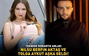 ROMANTİK ANLAR! Şakir Paşa Ailesi'nin Ayşe'si Nilsu Berfin Aktaş ve Tolga Aykut teknede aşka geldi!