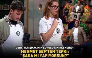MASTERCHEF JÜRİSİ MEHMET ŞEF'TEN TEPKİ! Yarışmacının sorusu sinirlendirdi! 'Şaka mı yapıyorsun?'