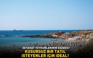 SEYAHAT TUTKUNLARININ GÖZDESİ! Altın sarısı kumu, turkuaz renkteki berrak deniziyle tatilcileri büyülüyor!