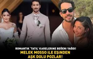 ROMANTİK 'TATİL' KARELERİNE BEĞENİ YAĞDI! Evliliklerindeki krizi aşan Melek Mosso ve eşinden aşk dolu pozlar!
