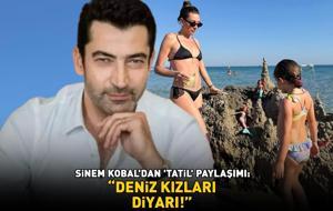 Kenan İmirzalıoğlu'nun güzeller güzeli eşi Sinem Kobal'dan 'tatil' paylaşımı: 'DENİZ KIZLARI DİYARI!'