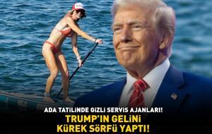 ABD Başkanı Trump’ın gelini kürek sörfü yaptı! Ada tatilinde Gizli Servis ajanları!