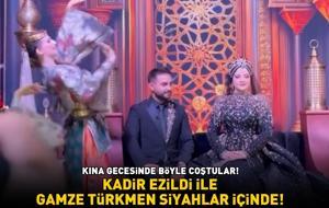 Kadir Ezildi ve Gamze Türkmen siyahlar içinde! KINA GECESİNDE BÖYLE COŞTULAR!