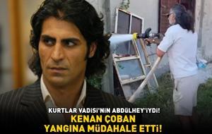 Kurtlar Vadisi'nin Abdülhey'iydi! Kenan Çoban, Çanakkale'de çıkan yangına müdahale etti