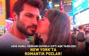 Özge Gürel-Serkan Çayoğlu çiftinden New York'ta aşk dolu pozlar!