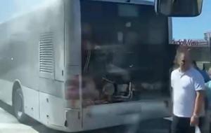 Beylikdüzü’nde metrobüste korkutan yangın