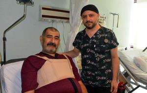 Kalbinden 10 santim büyüklüğünde kitle çıkarıldı