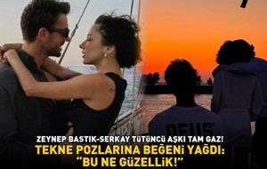 Zeynep Bastık - Serkay Tütüncü aşkı tam gaz sürüyor! Tekne pozlarına beğeni yağdı: 'BU NE GÜZELLİK!'