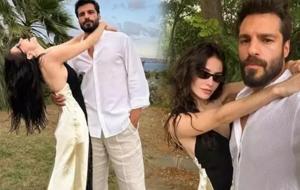 Özge Gürel ve Serkan Çayoğlu'ndan Evliliklerinin 3. Yılında Romantik Kutlama