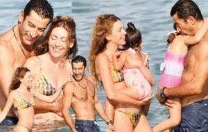 Kenan İmirzalıoğlu ve Sinem Kobal, Kızlarıyla Çeşme'de Tatilin Keyfini Çıkarıyor