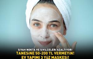 TANESİNE BOŞUNA 50-200 TL VERMEYİN! Ev yapımı 3 yüz maskesi: 'Siyah noktaları azaltıyor, akne ve sivilceleri silip süpürüyor'