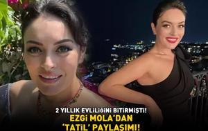 2 yıllık evliliğini bitirmişti! Ezgi Mola'da 'tatil' paylaşımı: