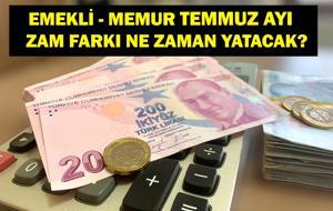 SGK AÇIKLADI: Emekli Zam Farkı Ödeme Tarihi Belli Oldu! Temmuz Ayı Zam Farkı Ne Zaman Yatacak? SSK, BAĞKUR, Emekli Sandığı Emekli Zam Farkı Ödeme Tarihi Belli Oldu Mu?