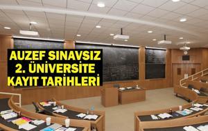 AUZEF SINAVSIZ 2. ÜNİVERSİTE KAYIT TARİHLERİ VE ÜCRETİ: AUZEF ikinci üniversite kayıtları nasıl yapılır, ücreti ne kadar, hangi bölümler var?