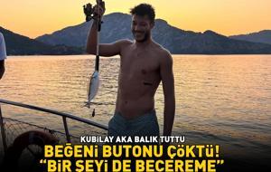 İnci Taneleri'nin Cihan'ı Kubilay Aka balık tuttu! Beğeni butonu çöktü: 'BİR ŞEYİ DE BECEREME'
