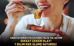1 DİLİM KEK ÖLÜME GÖTÜRDÜ! Dikkat çeken olay! Sinir sistemini etkileyerek felce yol açıyor