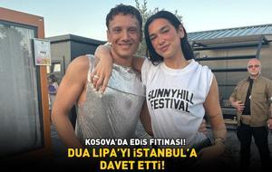 Kosova'da Edis fırtınası! Ünlü şarkıcı Dua Lipa'yı İstanbul'a davet etti!