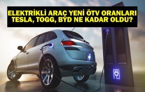 YENİ ÖTV ORANLARI: Elektrikli Araç Fiyatları Ne Kadar Oldu? Togg, Tesla, BYD ÖTV Artışıyla Hangi Elektrikli Araç Ne Kadar Zamlandı?