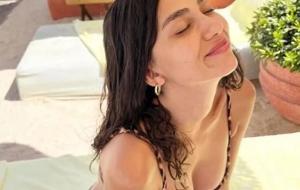 Aleyna Solaker'den Çarpıcı Tatil Paylaşımı! Leopar Desenli Bikinisiyle Verdiği Pozlar Sanal Medyayı Salladı