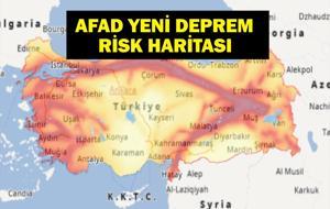 AFAD YENİ DEPREM HARİTASI: AFAD deprem haritası yenilendi! Türkiye'de deprem riski en az iller neresi? Hangi illerde deprem riski yüksek? AFAD Türkiye Deprem Haritası!
