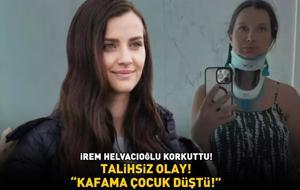 Talihsiz olay! İrem Helvacıoğlu sevenlerini korkuttu! 'KAFAMA ÇOCUK DÜŞTÜ!'