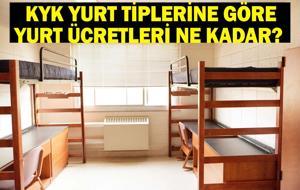 KYK YURT ÜCRETLERİ 2025: KYK yurt tiplerine göre (1.tip, 2.tip, 3.tip, 4.tip, 5.tip, 6.tip) yurt ücretleri ne kadar?