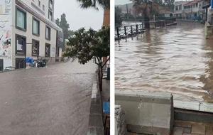 İzmir'de sağanak hayatı felç etti! Sokaklar göle döndü