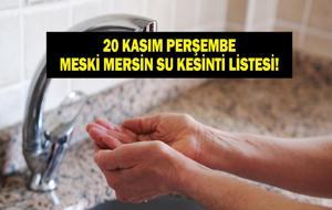 MESKİ MERSİN SU KESİNTİSİ 20 KASIM: Mersin'de Sular Ne Zaman Gelecek? Mersin Su Kesintisi Ne Zaman Bitecek?