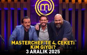 MASTERCHEF'TE 4. CEKETİ GİYEN YARIŞMACI 3 ARALIK 2025 | MasterChef'te 4. ceketi kim giydi, son ceketi kim kazandı? Gizem, Sümeyye, Barış, Mert, Hakan...