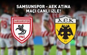 SAMSUNSPOR - AEK ATİNA MAÇI CANLI İZLE TRT 1 ŞİFRESİZ | UEFA Konferans Ligi Samsunspor - AEK Atina maçı canlı izleme linki