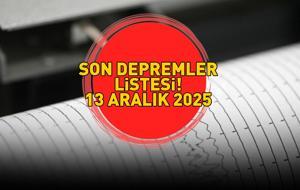 SON DEPREMLER LİSTESİ 13 ARALIK 2025 | Deprem mi oldu, nerede, kaç şiddetinde? Kandilli Rasathanesi-AFAD açıkladı! Malatya, Balıkesir, Muğla...