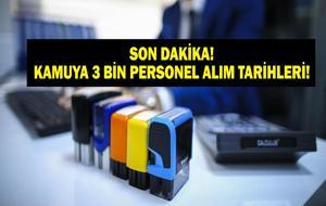 KAMU 3 BİN PERSONEL ALIMI BAŞVURU TARİHLERİ: Kamuya 3 bin personel alımı ne zaman yapılacak? Başvuru şartları neler? Bakan Göktaş duyurdu!