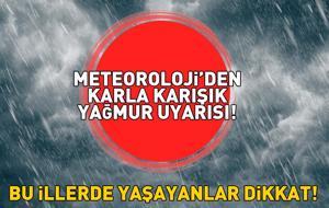 SON DAKİKA HAVA DURUMU HABERLERİ 16 ARALIK 2025 | Ankara, İzmir ve İstanbul'da bugün hava nasıl olacak? Meteoroloji'den o iller için karla karışık yağmur uyarısı!