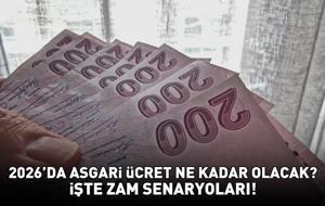 ASGARİ ÜCRET ZAMMI 2026 MARATONU SÜRÜYOR | Brüt - net 2026'da asgari ücret ne kadar olacak, ne zaman açıklanacak? Yüzde 20, 30, 40 zamlı maaş senaryoları!