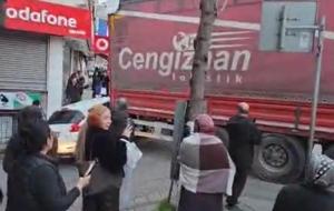  Araçların içinden geçti