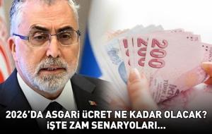 ASGARİ ÜCRET 2026 YÜZDE 20, 30, 40 ZAM SENARYOLARI! Brüt - net 2026'da asgari ücret ne kadar olacak, ne zaman açıklanacak, yüzde kaç zam gelir?