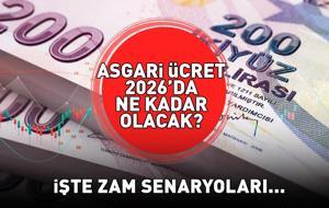 ASGARİ ÜCRET 2026 YÜZDE 20, 30, 40 ZAM SENARYOLARI! 2026'da asgari ücret ne kadar olacak, ne zaman açıklanacak, yüzde kaç zam gelir?