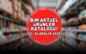 BİM AKTÜEL ÜRÜNLER KATALOĞU 23 - 26 ARALIK 2025 | Dikiş makinesi 3.990 TL, şemsiye 199 TL! Bu hafta BİM'deki indirimli ürünler neler?