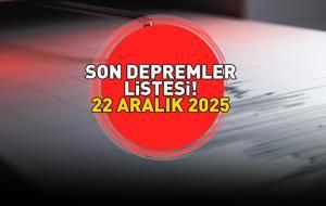 SON DAKİKA DEPREM HABERLERİ 22 ARALIK 2025 | Deprem mi oldu, nerede, kaç şiddetinde? Kandilli Rasathanesi-AFAD son depremler listesi: Manisa, Adana, Balıkesir...