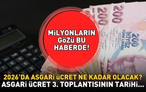 ASGARİ ÜCRET 3. TOPLANTISI TARİHİ BELLİ OLDU MU? Asgari ücret 3. toplantısı ne zaman? Yüzde 20, 30, 40 zam senaryoları! 2026 asgari ücret zammı ne zaman açıklanacak?