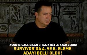 Survivor 2026’da 4. ve 5. eleme adayı belli oldu! Acun Ilıcalı, Dilan Çıtak’a böyle ayar verdi: 'SİNİRLENDİĞİN ZAMAN GÖZÜN ÇOK KARARIYOR!'