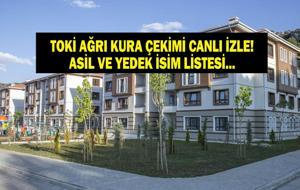 TOKİ AĞRI KURA ÇEKİMİ CANLI İZLE: TOKİ 500 Bin Konut Ağrı Kura Sonuçları Açıklandı Mı? İşte Asil ve Yedek İsim Listesi...