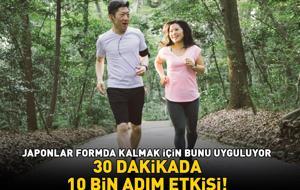 Japonlar formda kalmak için bunu uyguluyor! 30 dakikada 10 bin adım etkisi!