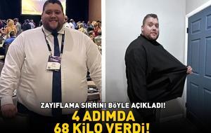 4 ADIMDA 68 KİLO VERDİ! Tip 2 diyabet ve tansiyon ilaçlarını bile bıraktı! 32 yaşındaki adam zayıflama sırrını açıkladı